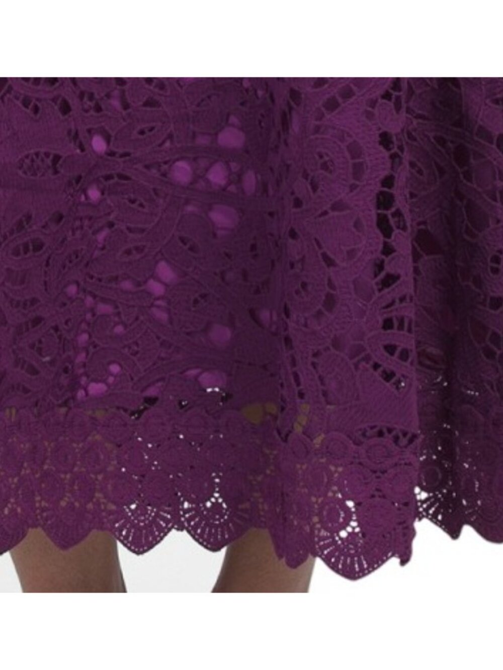 DALIA MACPHEE Long Sleeve Lace Midi Dress - Picture 6 of 6